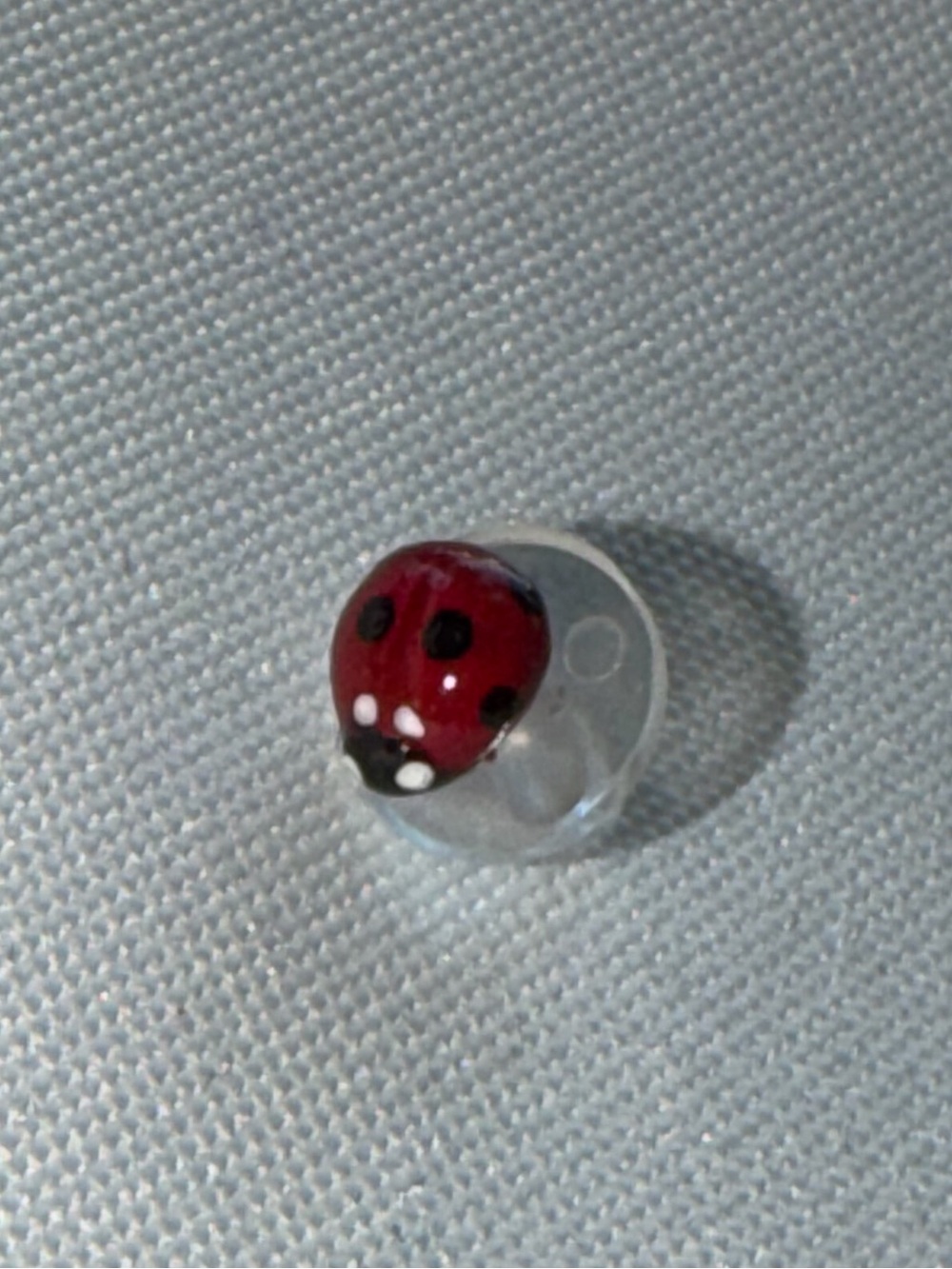 Mini Ladybug Pin Charm - handmade - Picture 3 of 7